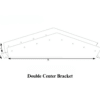 Double Center Brackets- Metal Carport Supplies
