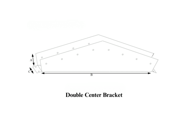 Double Center Brackets- Metal Carport Supplies