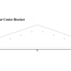 Flat Center Brackets- Metal Carport Supplies