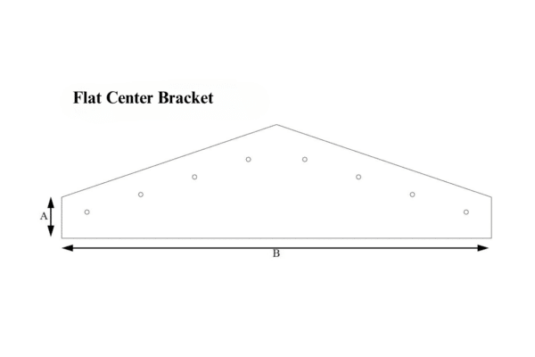 Flat Center Brackets- Metal Carport Supplies