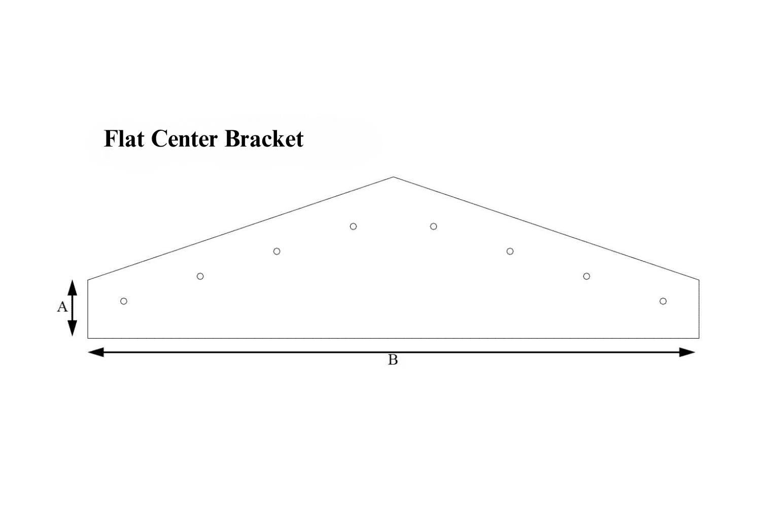 Flat Center Brackets | Metal Carport Supplies