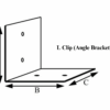 l clips- angle brackets