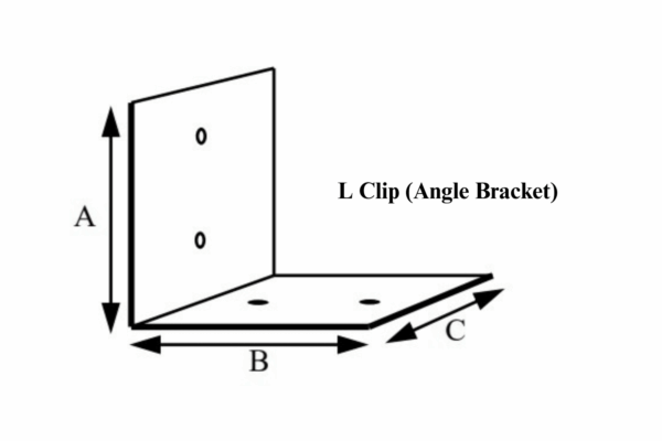 l clips- angle brackets